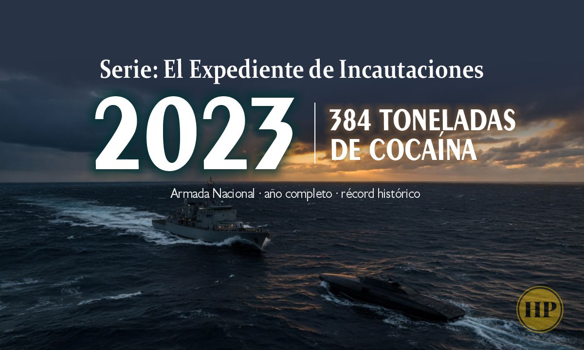 384 toneladas de cocaína en un año: el balance histórico de la Armada en 2023 bajo el gobierno Petro.